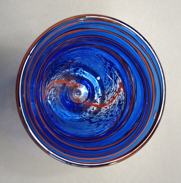 短いスパイラルグラス Short Spiral Drinking Glass 4枚目の画像