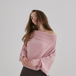 ツーピースウールセーター - ピンク 6枚目の画像