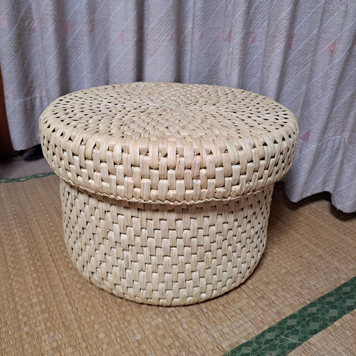 古民具 藁いずみ 手作り 藁籠 藁細工 マルカ飯櫃のセット 藁いずみ(稲わら製品)、飯櫃入れ d.サイズ、①タイプ その他キッチン