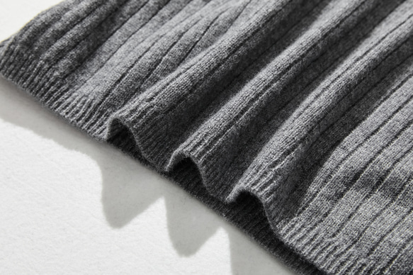 高領羊毛針織灰色231112-2 不僅美觀實用 第8張的照片