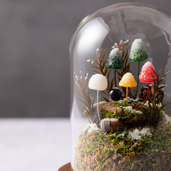 きのこの照明　ホワイト・クリスマス（森のかけら） 5枚目の画像