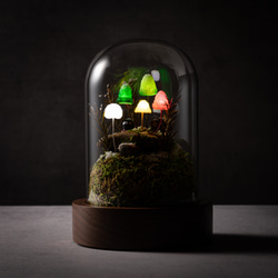 きのこの照明　ホワイト・クリスマス（森のかけら） 2枚目の画像