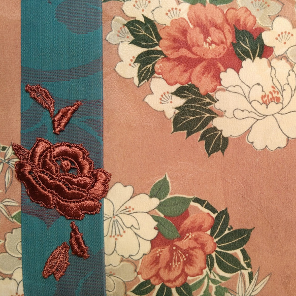 新かまぼこボストン　着物･牡丹躑躅薔薇に蝶 17枚目の画像