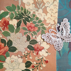新かまぼこボストン　着物･牡丹躑躅薔薇に蝶 14枚目の画像
