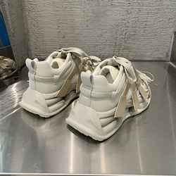 カップルのビッグサイズのお父さん靴女新しいメッシュは快適で通気性に優れた厚底のカジュアルスニーカー23-1119 19枚目の画像