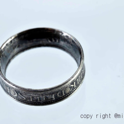 本物のコインを加工したコインリング コインの指輪 COIN RING　11112-494　ｙ2 3枚目の画像