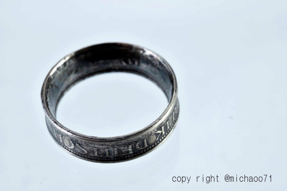 本物のコインを加工したコインリング コインの指輪 COIN RING　11112-494　ｙ2 3枚目の画像