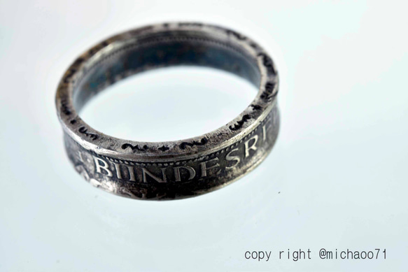 本物のコインを加工したコインリング コインの指輪 COIN RING　11112-494　ｙ2 1枚目の画像