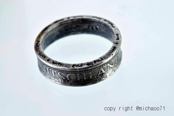 本物のコインを加工したコインリング コインの指輪 COIN RING　11112-494　ｙ2 6枚目の画像