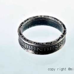 本物のコインを加工したコインリング コインの指輪 COIN RING　11112-494　ｙ2 4枚目の画像