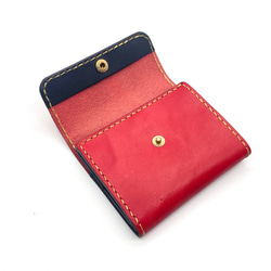 【現物販売・サンプルセール】ミニマル過ぎないシンプルな小さい革製お財布 栃木レザー 2枚目の画像