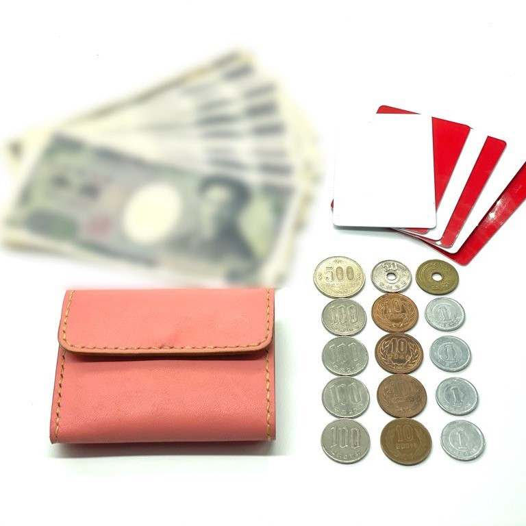 【現物販売・サンプルセール】ミニマル過ぎないシンプルな小さい革製お財布 栃木レザー