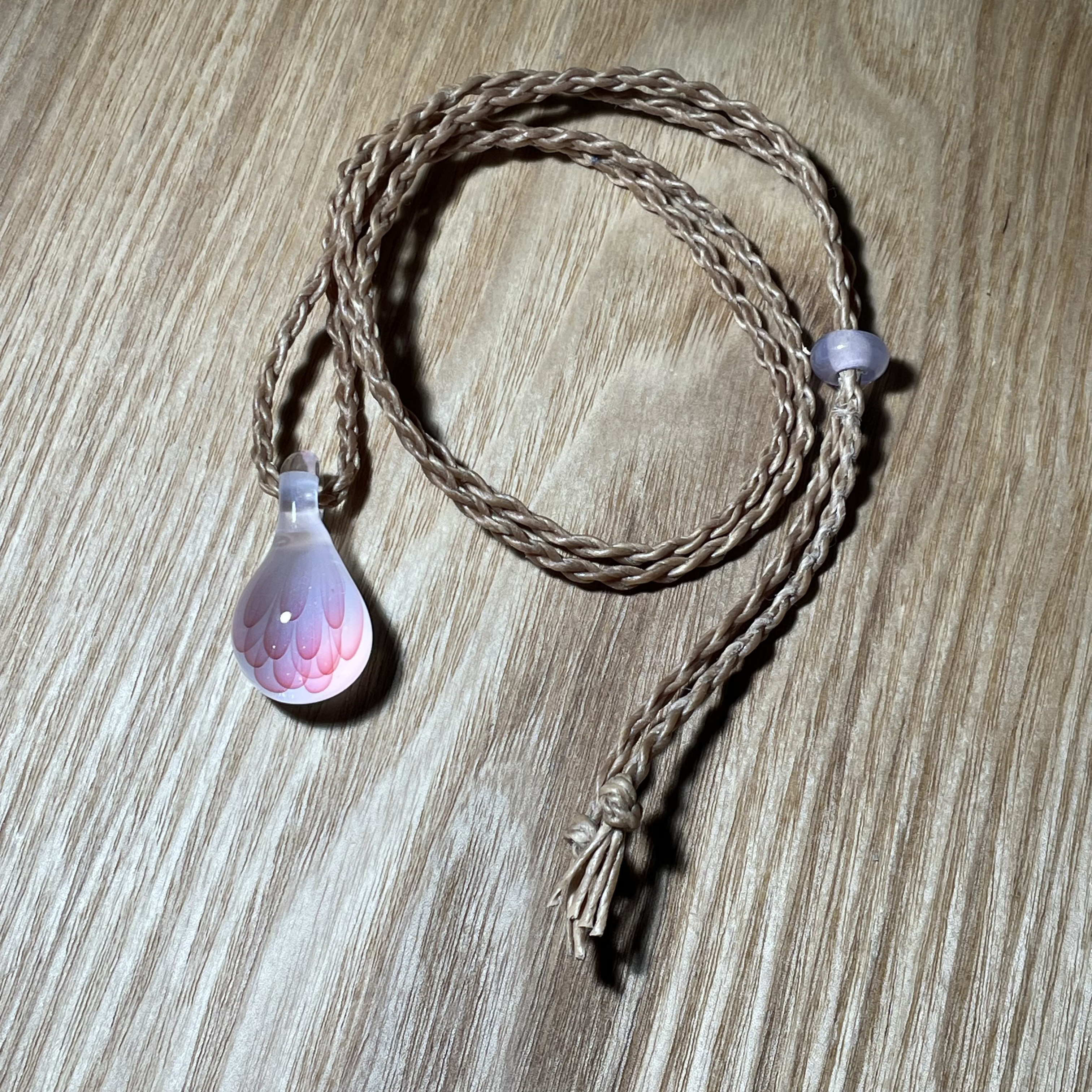 お花のネックレス　ピンク