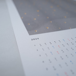 【Creema限定】カレンダー2024 シンプルでおしゃれでかわいいクールなデザイン 月 A3サイズ ポスター 4枚目の画像