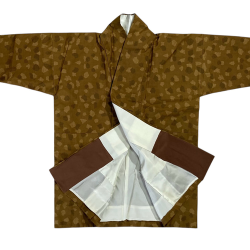 着物リメイク セットアップ 辛子色つむぎ セットアップ