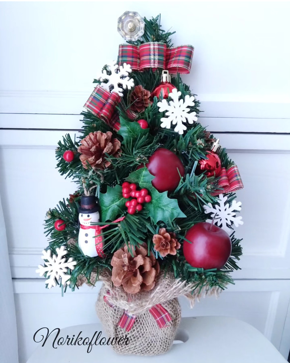 クリスマスツリーと雪だるま ステンドグラス クリスマス ツリーと雪だるま（小） その他