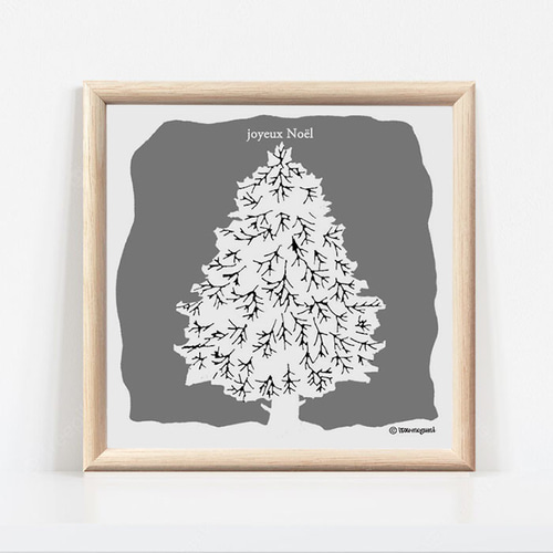 もみの木_joyeux-Noël_ インテリアイラストポスター イラスト itou