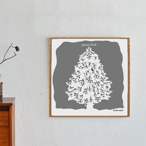 もみの木_joyeux-Noël_ インテリアイラストポスター イラスト itou