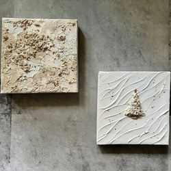 マジックアワーの空 20×20cm キャンバス テクスチャーアート 絵画