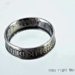 本物のコインを加工したコインリング コインの指輪 COIN RING　11110-494ｙ2　 2枚目の画像