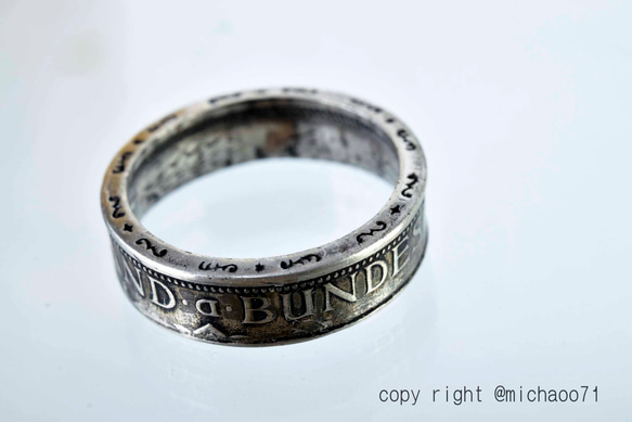 本物のコインを加工したコインリング コインの指輪 COIN RING　11110-494ｙ2　 1枚目の画像