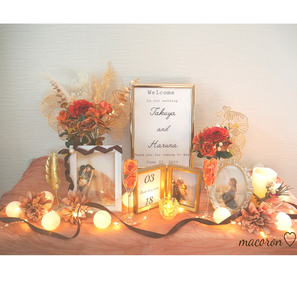 Newグレージュブルーウェルカムスペース 夏婚 ウェルカムスペースセット 夏ウェディング リボン