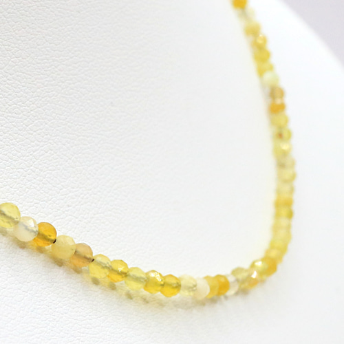 イエローオパール 小粒 ビーズ ネックレス beads247 イエローオパール 小粒 ビーズ ネックレス beads247 ネックレス