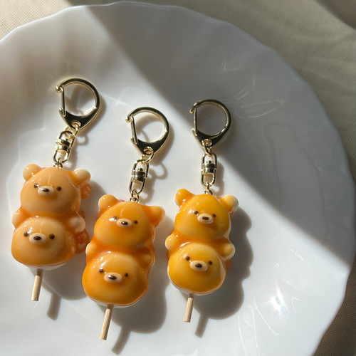 ♡　新品未使用タグ付き　リラックマ　三色団子　だんご　キーホルダー ♡様専用 新品未使用タグ付き リラックマ 三色団子 だんご