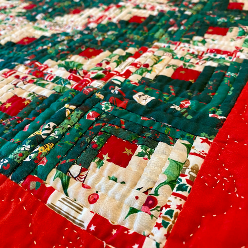 クリスマスタペストリー ハンドメイドパッチワーク その他インテリア