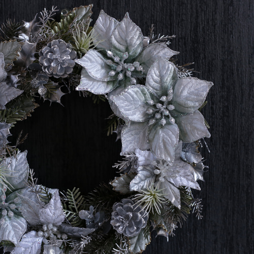 SALE！40%OFF】クリスマス～幻想の銀世界 ホワイトシルバー＆セージ