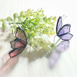 ステンドグラスの蝶々 ノスタルジックカラー 3枚目の画像