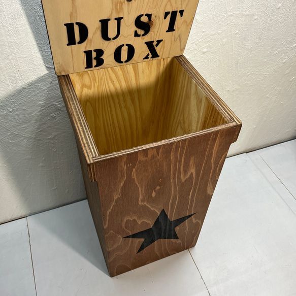 STAR★ DUST BOX ごみ箱 男前家具 新品！ お買い得 2枚目の画像