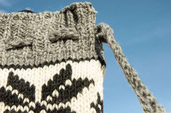 手織りピュアウールニットソックス/ニットウールソックス/内側起毛ソックス/暖かいソックス-アイスランドスノーフレークブラックとホ 10枚目の画像