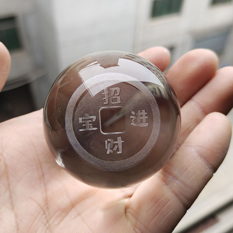 招財進寶　台座付　風水グッズ水晶玉  置物インテリア　お正月飾りグッズ　お正月縁起物　直径100mm直径８0mm選べる 4,150円