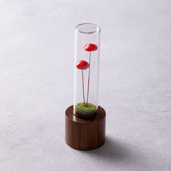 きのこの照明　ベニカサダケ（ツヤ2本） 5枚目の画像