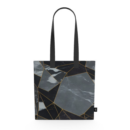 金色の線や高級感あふれる神秘的でシックな大理石がお洒落 キャンバストートバッグ