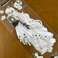 Likey文创 冷鸢 海外マスキングテープ 切り売り PET贝壳光 No.102