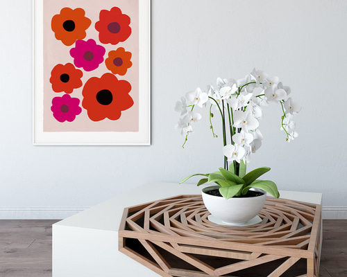 【1点限り】ポスター インテリア 北欧 アブストラクト 抽象 ラインアート B2 ehina_ap-abstract305