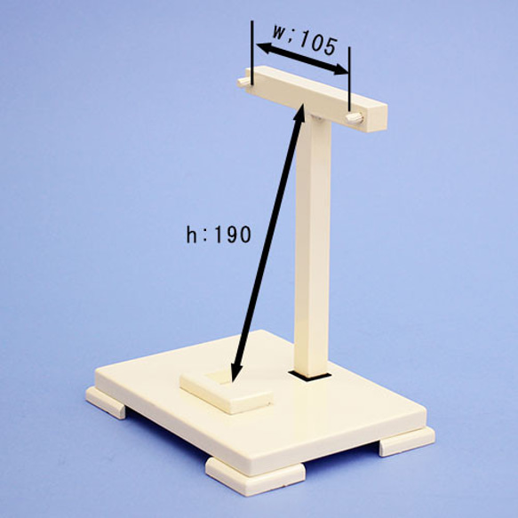 金襴や縮緬を使用した、つまみ細工の簪羽子板　flor　オフホワイトスタンド付き 