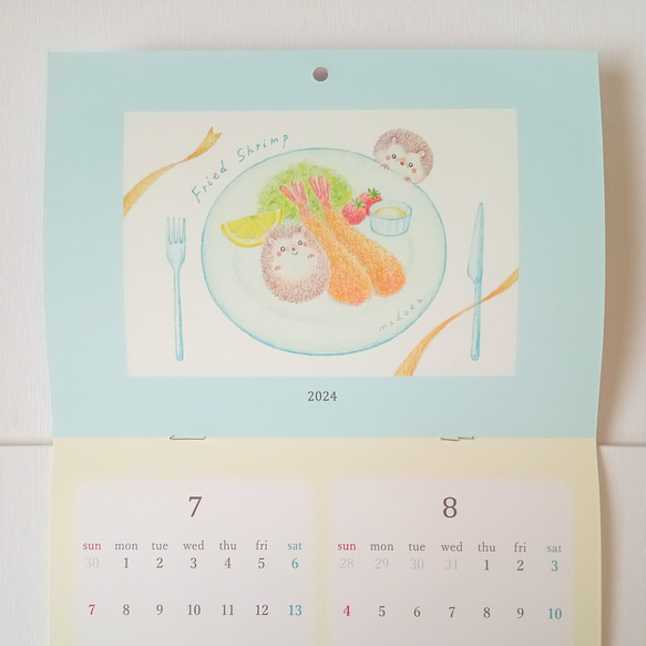 【SALE】2024年「洋食屋さん」カレンダー 5枚目の画像