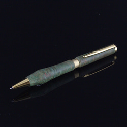 木製ボールペン【スタビライズドウッド（緑）】 2枚目の画像