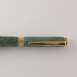 木製ボールペン【スタビライズドウッド（緑）】 5枚目の画像