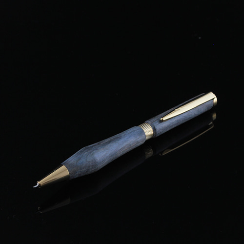 野原工芸　ボールペン スタビライズドウッド　青 木製ボールペン【スタビライズドウッド（青）】 ペン・筆記用具