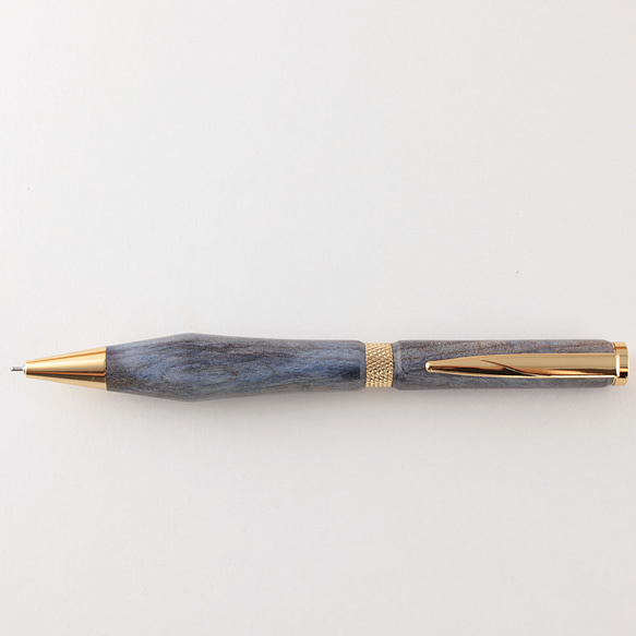 木製ボールペン【スタビライズドウッド（青）】 3枚目の画像