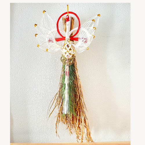 NEKOMI 正月飾り しめ縄【雅シリーズ】平安鶴 しめ縄・しめ飾り NEKOMI