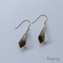 14kgf☆天然石カラーオパール ピアス ピアス（フック・チェーン