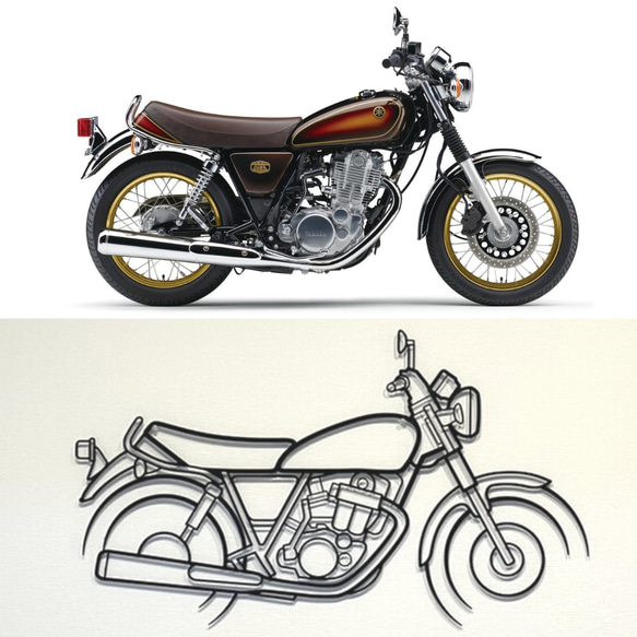 バイク　インテリアアート　SR400 