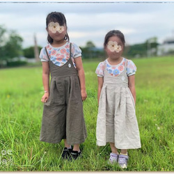 子供 型紙 キッズ 子供服 女の子 簡単 可愛い パターン｜10way吊りサロペット【Ａ３印刷型紙】※作り方レシピ付き 8枚目の画像