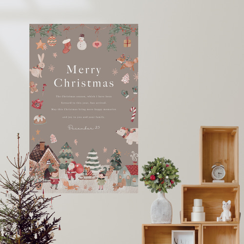 送料無料 〗北欧 Christmas tapestry クリスマス タペストリー ツリー