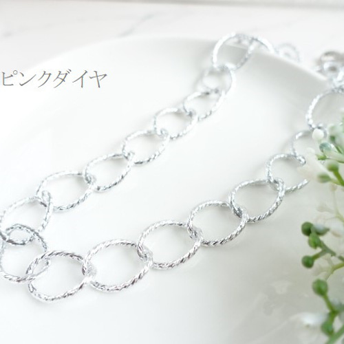 296Na【オシャレ】大粒　ダイヤ　ネックレス　CZ 　シルバーチェーン